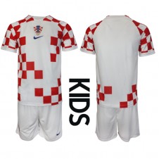 Kroatia Hjemmedraktsett Barn VM 2022 Kortermet (+ korte bukser)